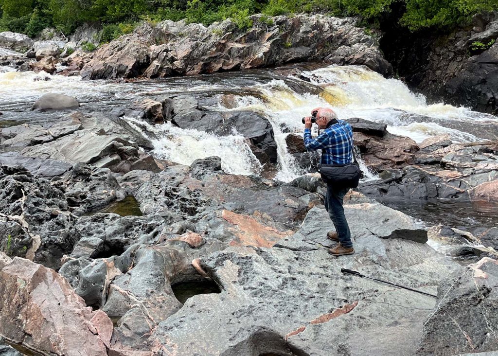 Bob McGauley shooting on Goulais River